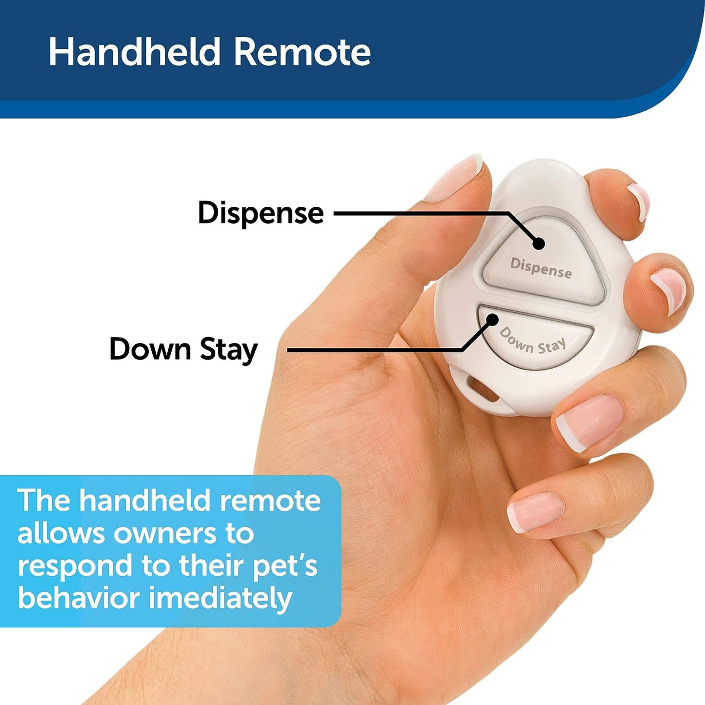 PetSafe Treat & Train Remote Reward Dog Trainer – Remote-Controlled Treat Dispenser for Dog Training UAE