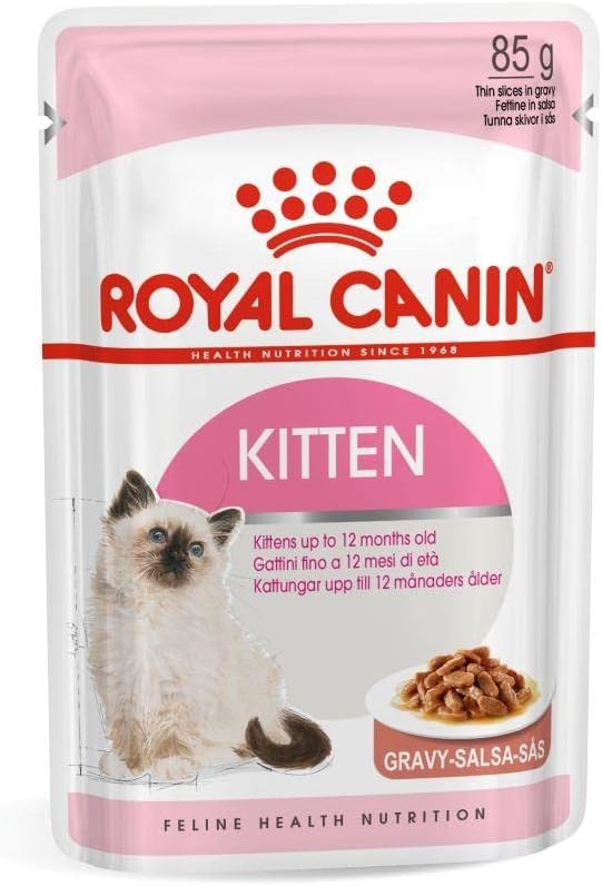 Royal Canin Feline Health Nutrition Kitten Gravy (Wet Food - Pouches) 12 x 85 g