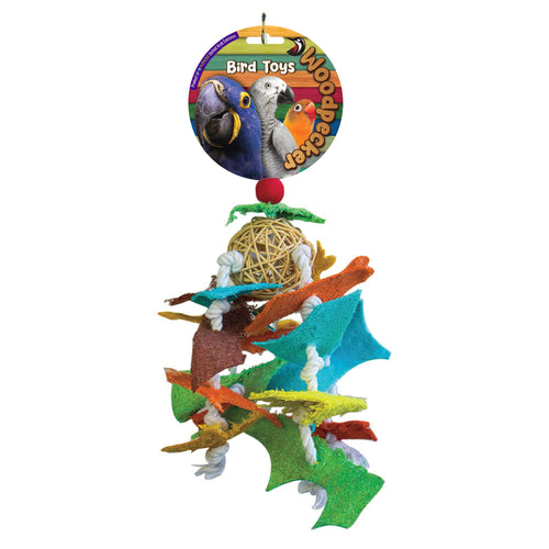Woodpecker Bird Toy Bat Web 42*10 Cms