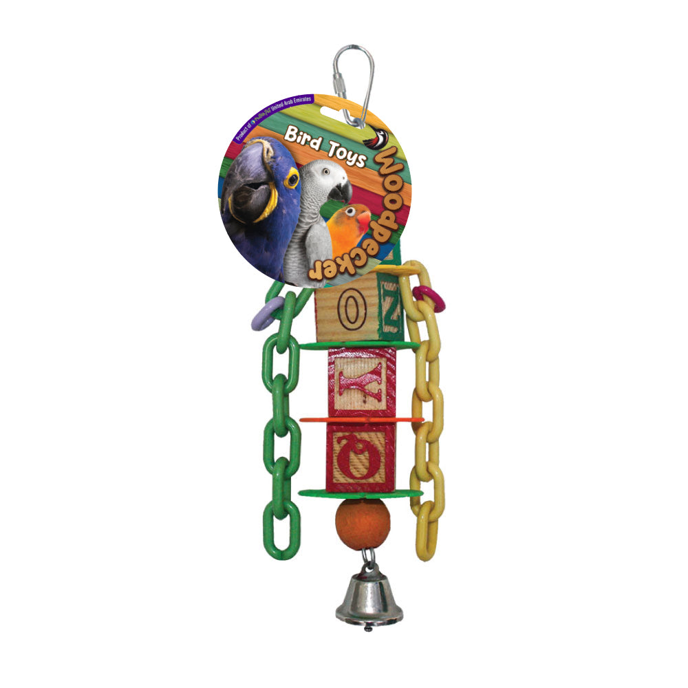 Nutrapet Woodpecker Alphabet Chain 26x8 cm