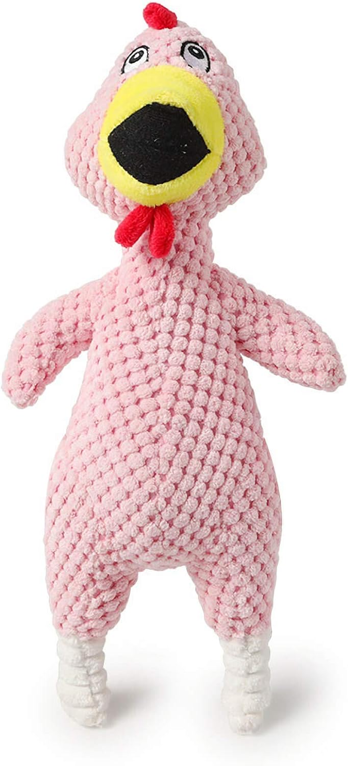 Plush Pet Singing Hens Dog Toy - 35 x 12cm
