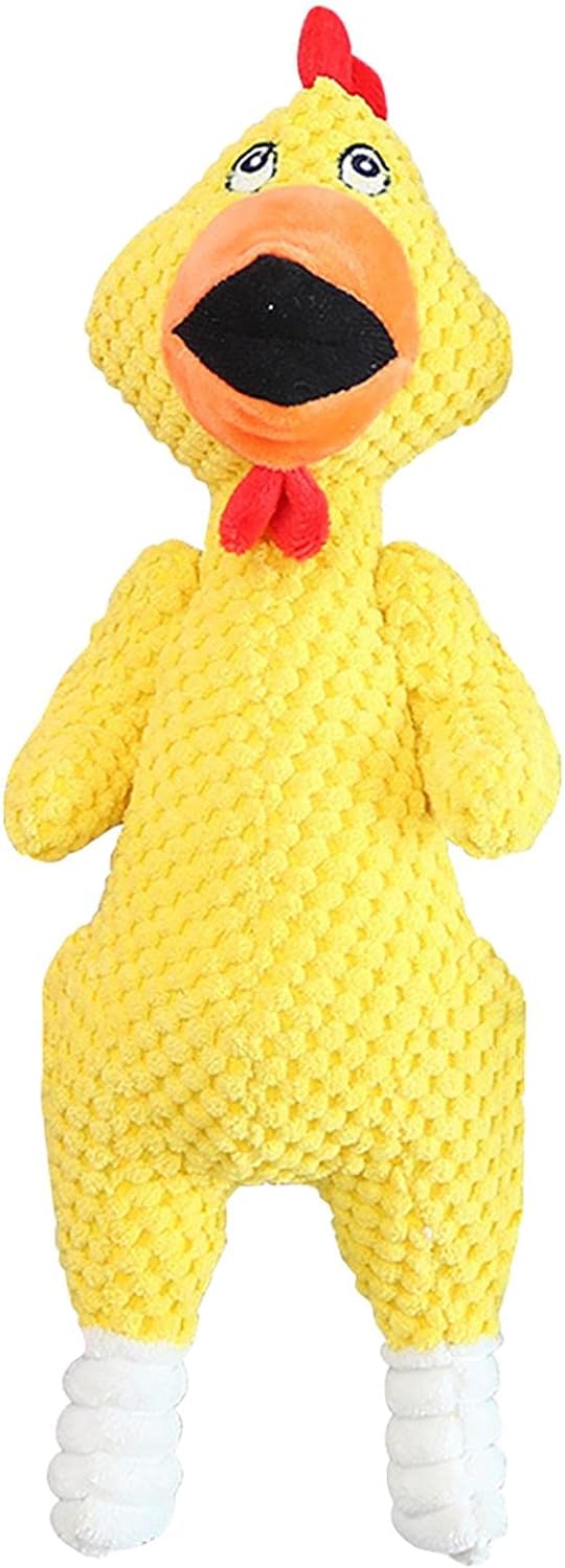 Plush Pet Singing Hens Dog Toy - 35 x 12cm