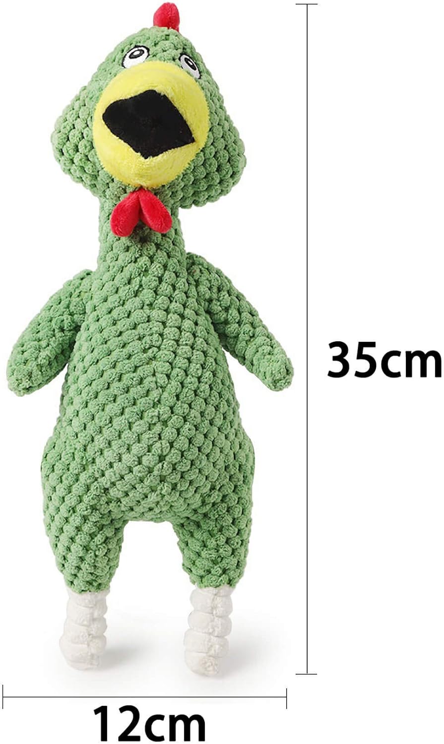 Plush Pet Singing Hens Dog Toy - 35 x 12cm