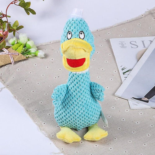 Plush Pet Big Mouth Singing Ducks Dog Toy - 36 x 12cm