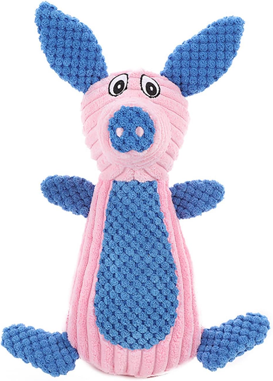 Plush Pet Squeakz Ely, Baby Piggie, Papa Piggie Dog Toy (Large) - 31 x 22 x 10cm