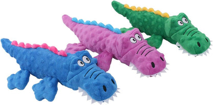 Plush Pet Crazy Gators Dog Toy - 37 x 19.8cm