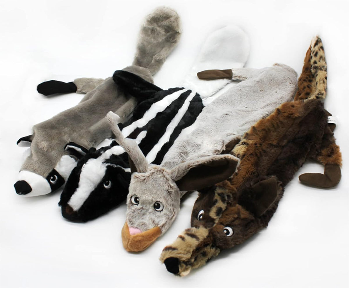 Plush Pet Squeakz The Racoonz Family Dog Toy - 60cm
