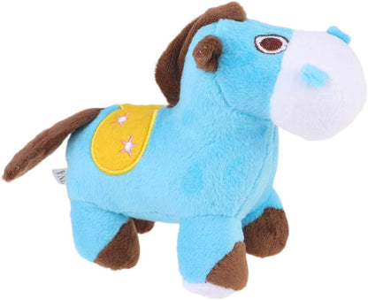 Plush Pet Squakz Flying Cows ( Pink/Yellow/Blue) Dog Toy - 14 x 12cm