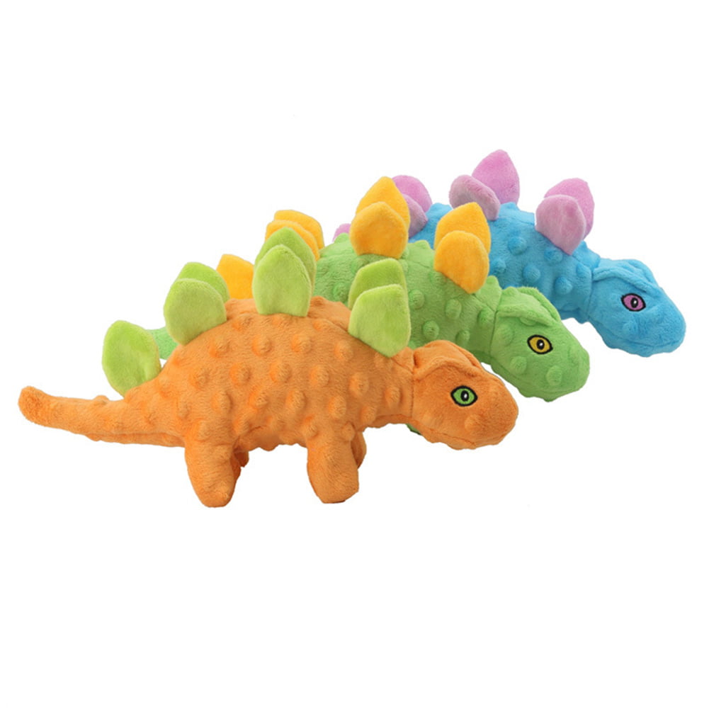 Plush Pet Stegosaurus Dog Toy 33 x 14 x 7cm