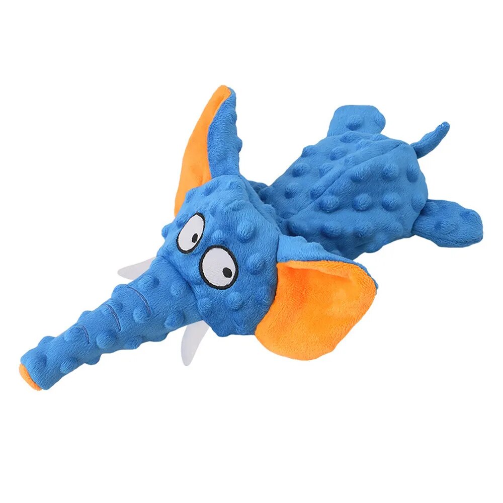 Plush Pet Swimming Elephant Dog Toy 30 x 19cm