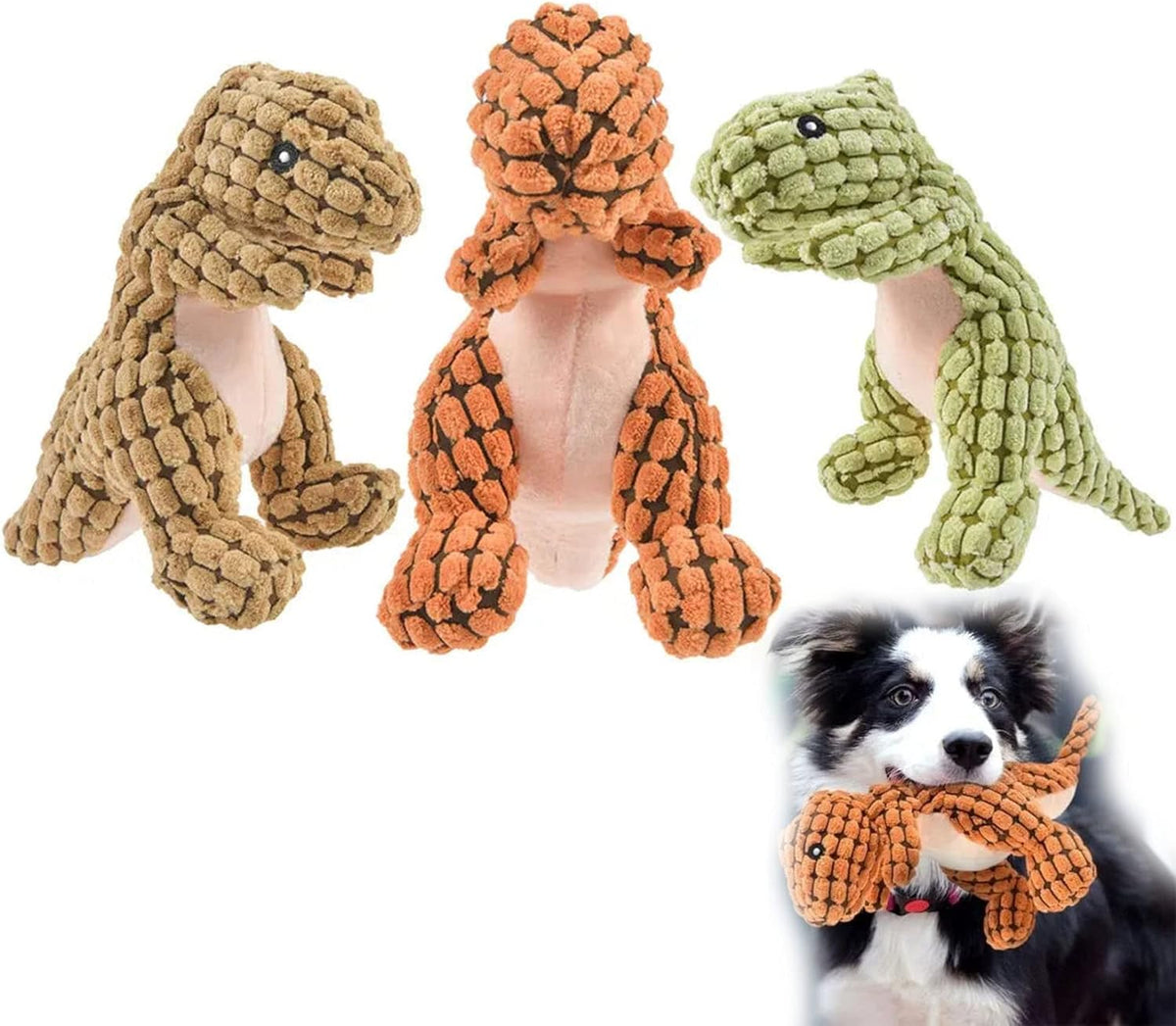 Plush Pet Dinosaur Dog Toy 25cm