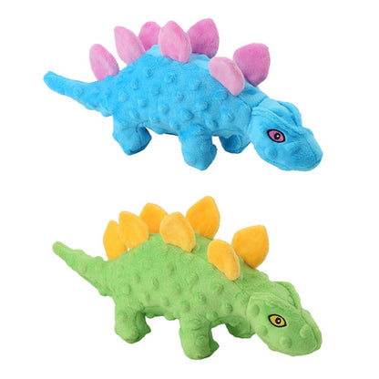 Plush Pet Stegosaurus Dog Toy 33 x 14 x 7cm