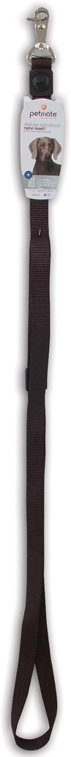 Petmate Signature Deluxe Leash 1"x6' Coal