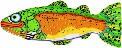 Petmate Fat Cat Classic Incredible Strapping Yankers Dog Toy Trout
