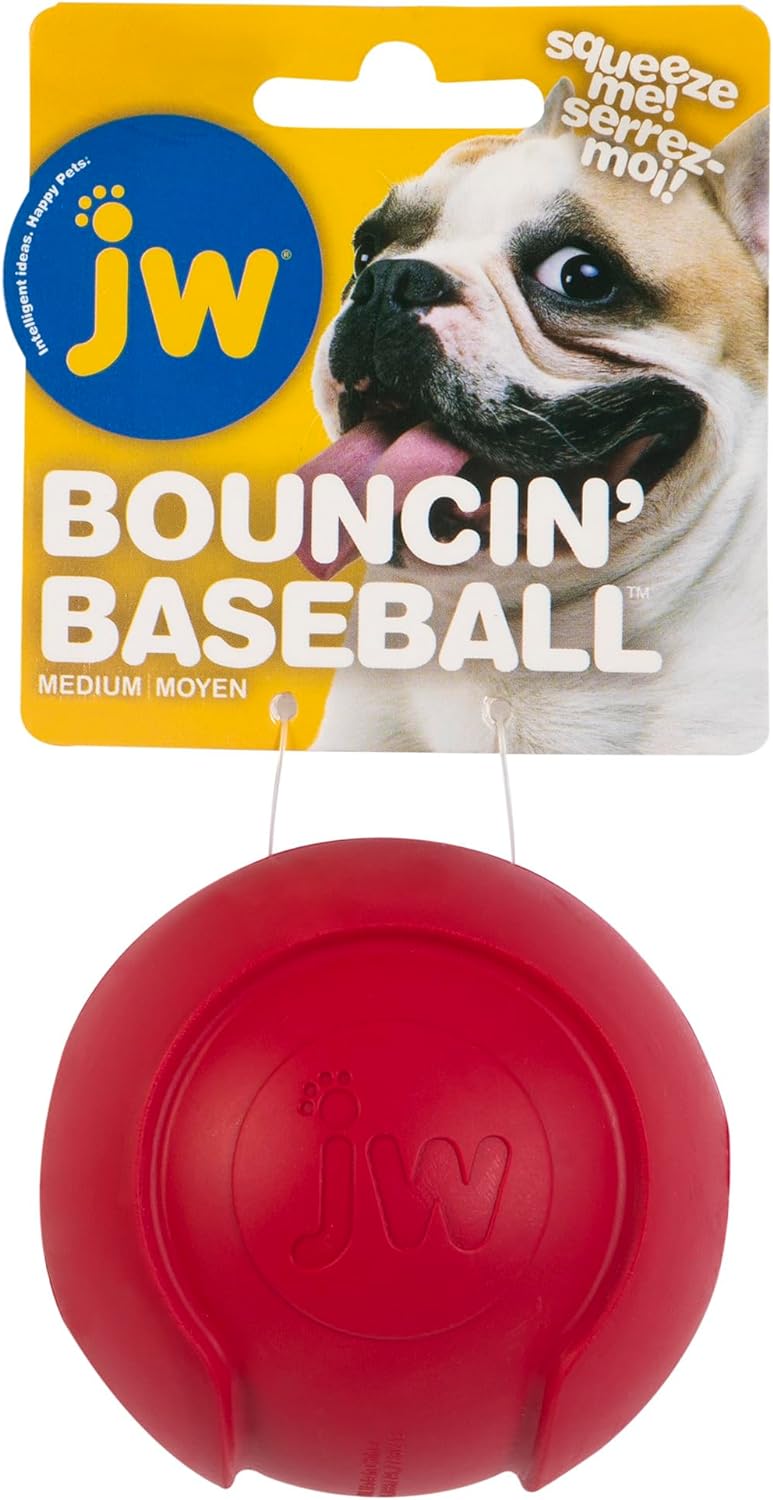 Petmate JW Isqueak Bouncin' Baseball Medium