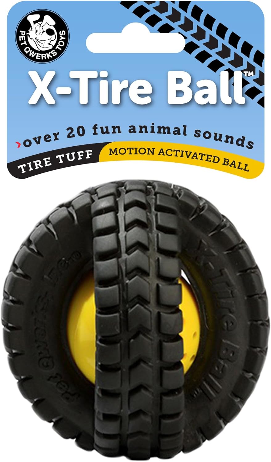 Petmate Animal Sound X-Tire Ball In 3