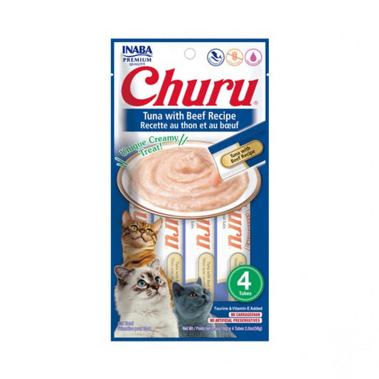 Inaba Churu Tuna With Beef - 56G