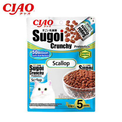 Inaba Ciao Sugoi Crunchy Scallop Flavor Plus Prebiotics 110G