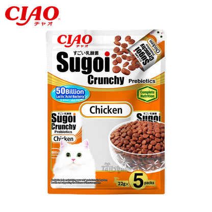 Inaba Ciao Sugoi Crunchy Chicken Flavor Plus Prebiotics 110G