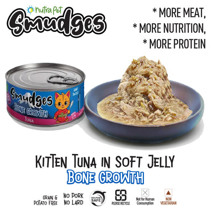 Smudges Kitten Tuna Minced in Soft Jelly 60g