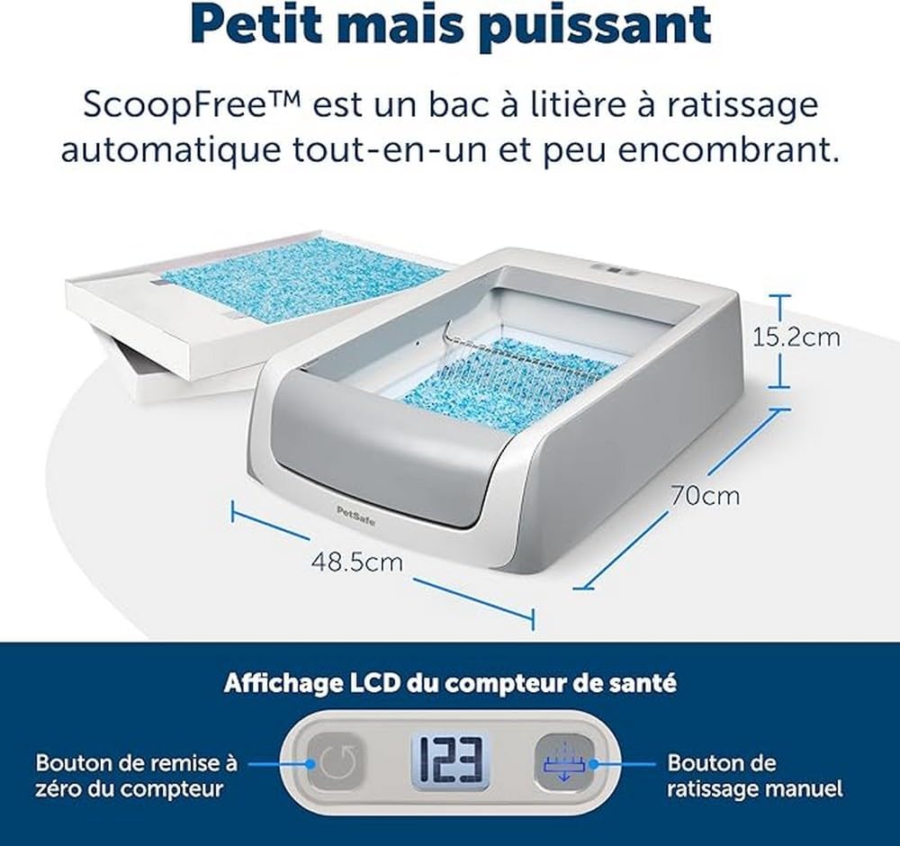 PetSafe ScoopFree 1.5 Self-Cleaning Automatic Cat Litter Box International – Crystal Litter System UAE
