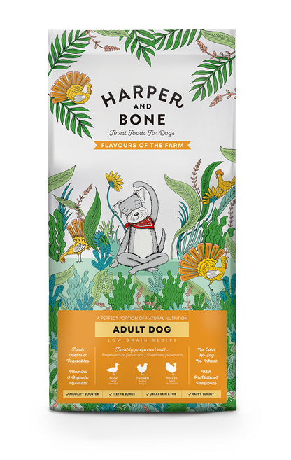 Harper & Bone Adult Dog Medium/Large Flavours of the Farm 2kg