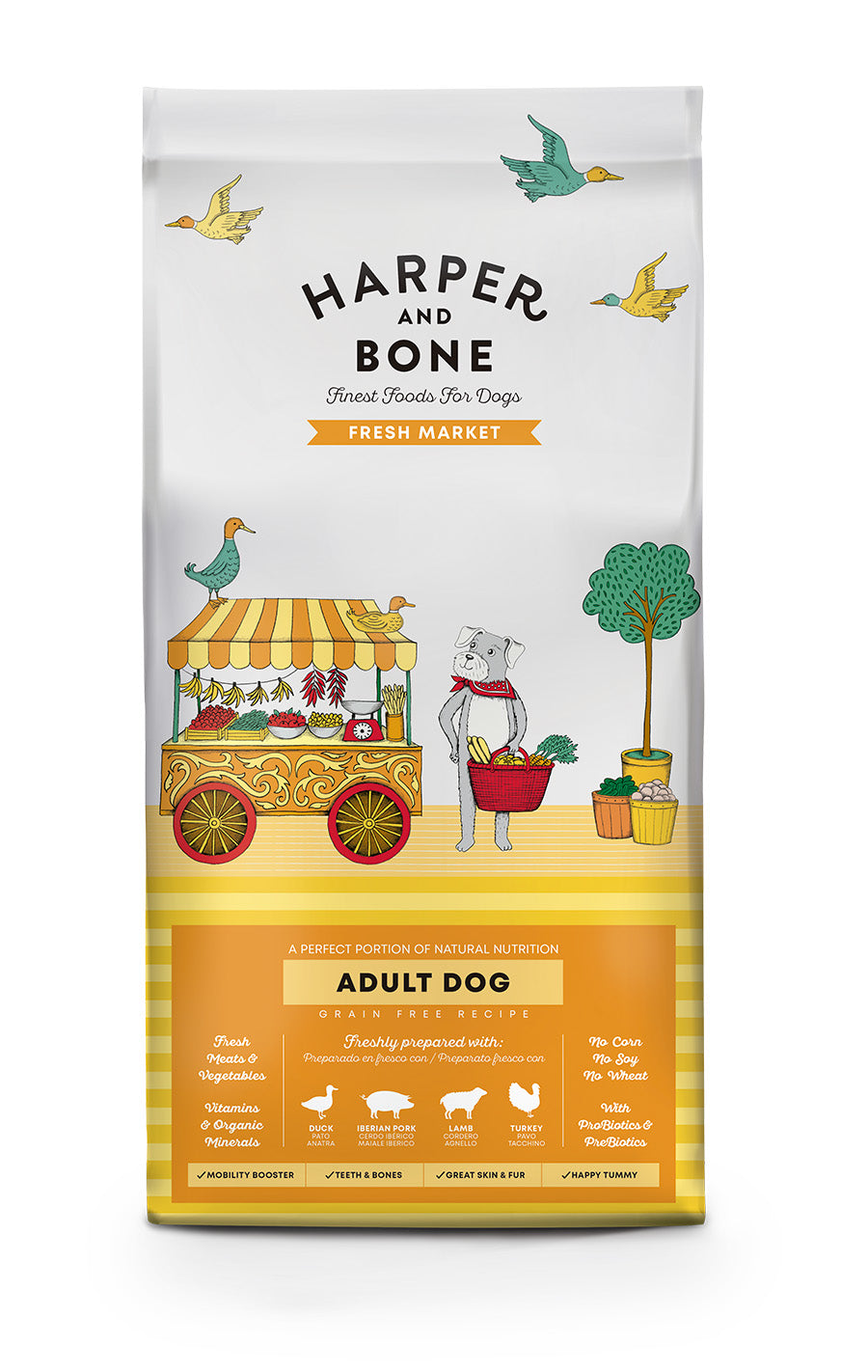 Harper & Bone Grain Free Adult Dog Medium/Large Fresh Market 2kg