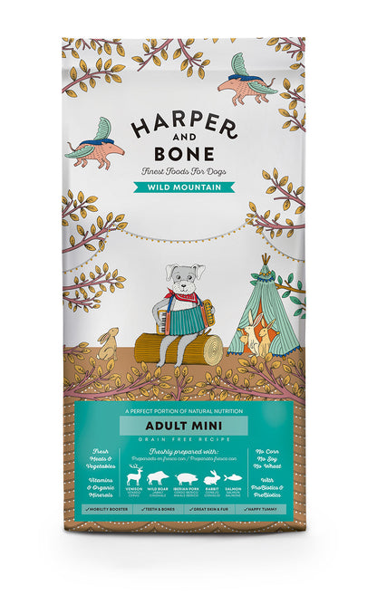 Harper & Bone Grain Free Adult Dog Mini Wild Mountain 2kg