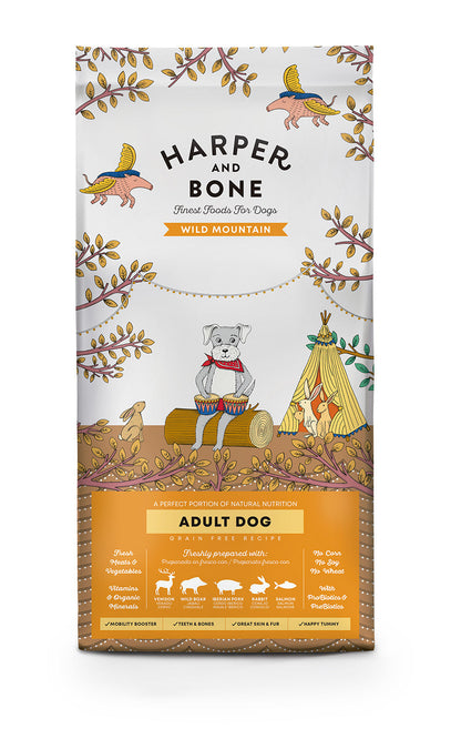 Harper & Bone Grain Free Adult Dog Medium/Large Wild Mountain 2kg