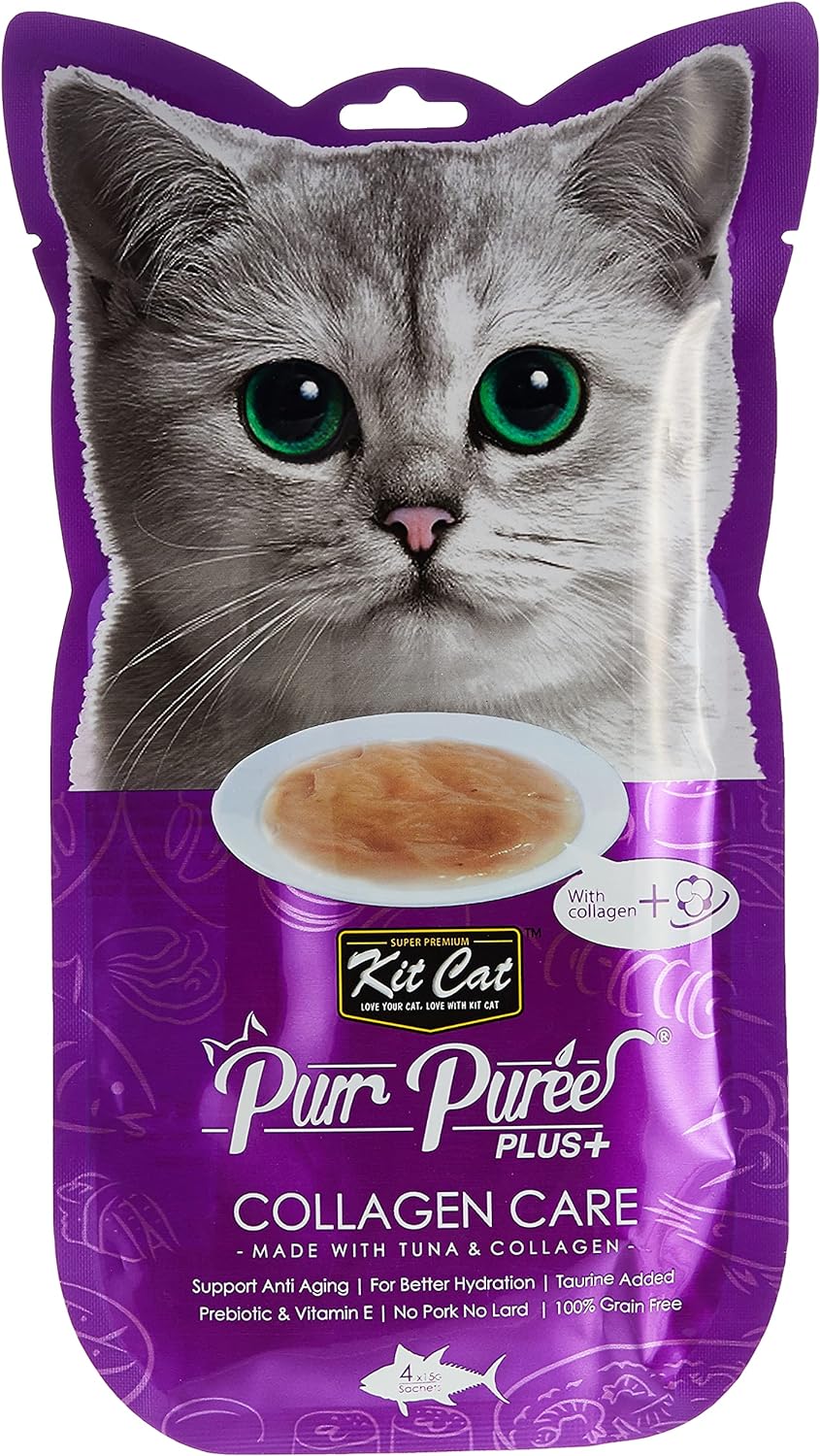 Kit Cat Puree Plus Collagencare (Tuna) 60g