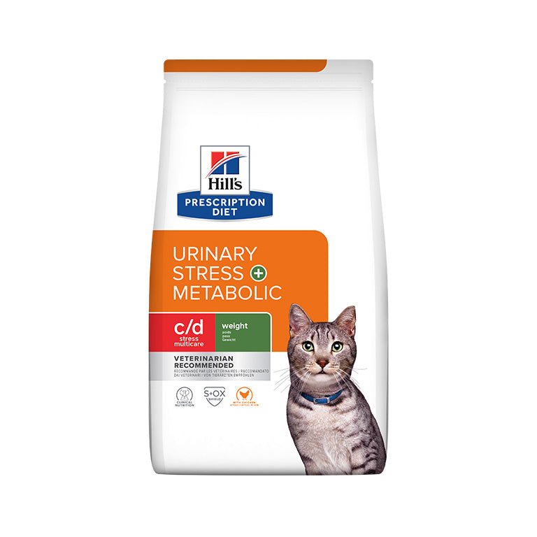 Hill’s Prescription Diet C/D Urinary Stress + Metabolic Weight + Urinary Care - Chicken Cat Dry Food 1.5kg
