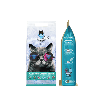 NutraPet Diamondzzz Clumping Cat Litter Silica Gel Japanese Cherry - 2.7kg