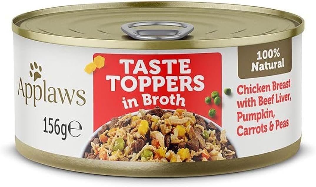 Applaws Taste Topper Broth Chicken Beef Dog Tin 156g