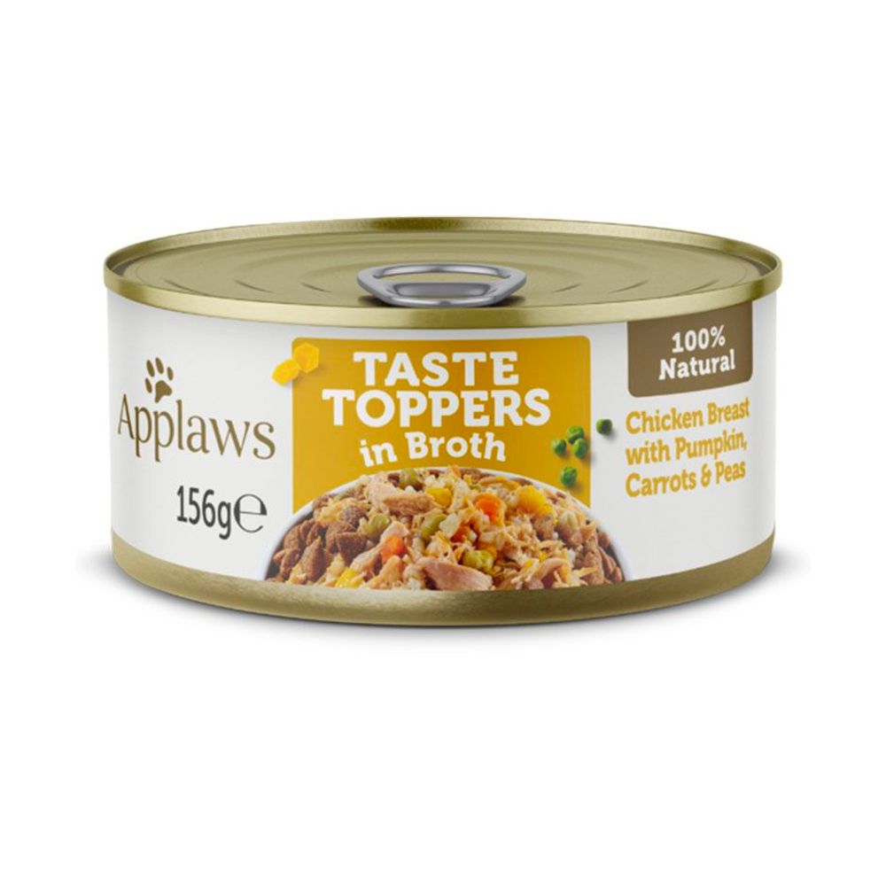 Applaws Taste Topper Broth Chicken with Pumpkin Veg Dog Tin 156g