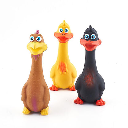 Crinkle Squeaking Ducklings (Assorted Colours) - 1pc