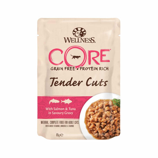 Wellness Core Tender Cuts Salmon with Tuna Adult Cat 85g