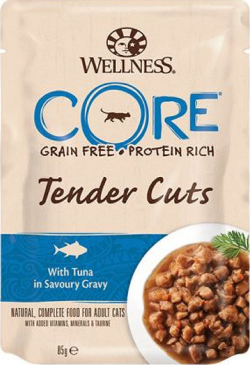Wellness Core Tender Cuts Tuna In Savoury Gravy Adult Cat 85g