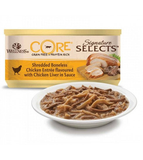 Wellness Core Signature Selects Shredded Chick with Chick Liver Adult Cat 79g