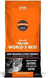 World's Best Cat Litter Advanced Low Tracking Dust Control Unscented 28Lb