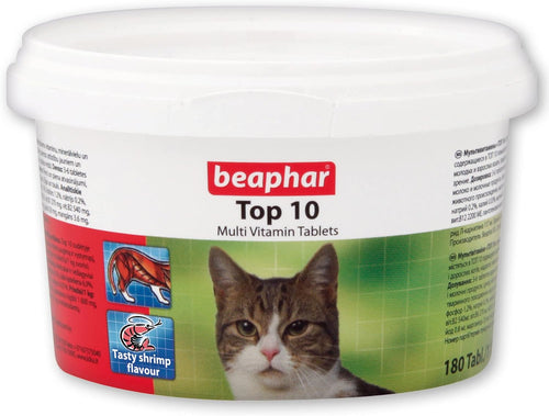 Beaphar Top 10 Cat Multi-Vitamins 180 tab