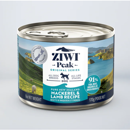 Ziwi Peak Mackerel & Lamb Recipe Wet Dog Food 170g