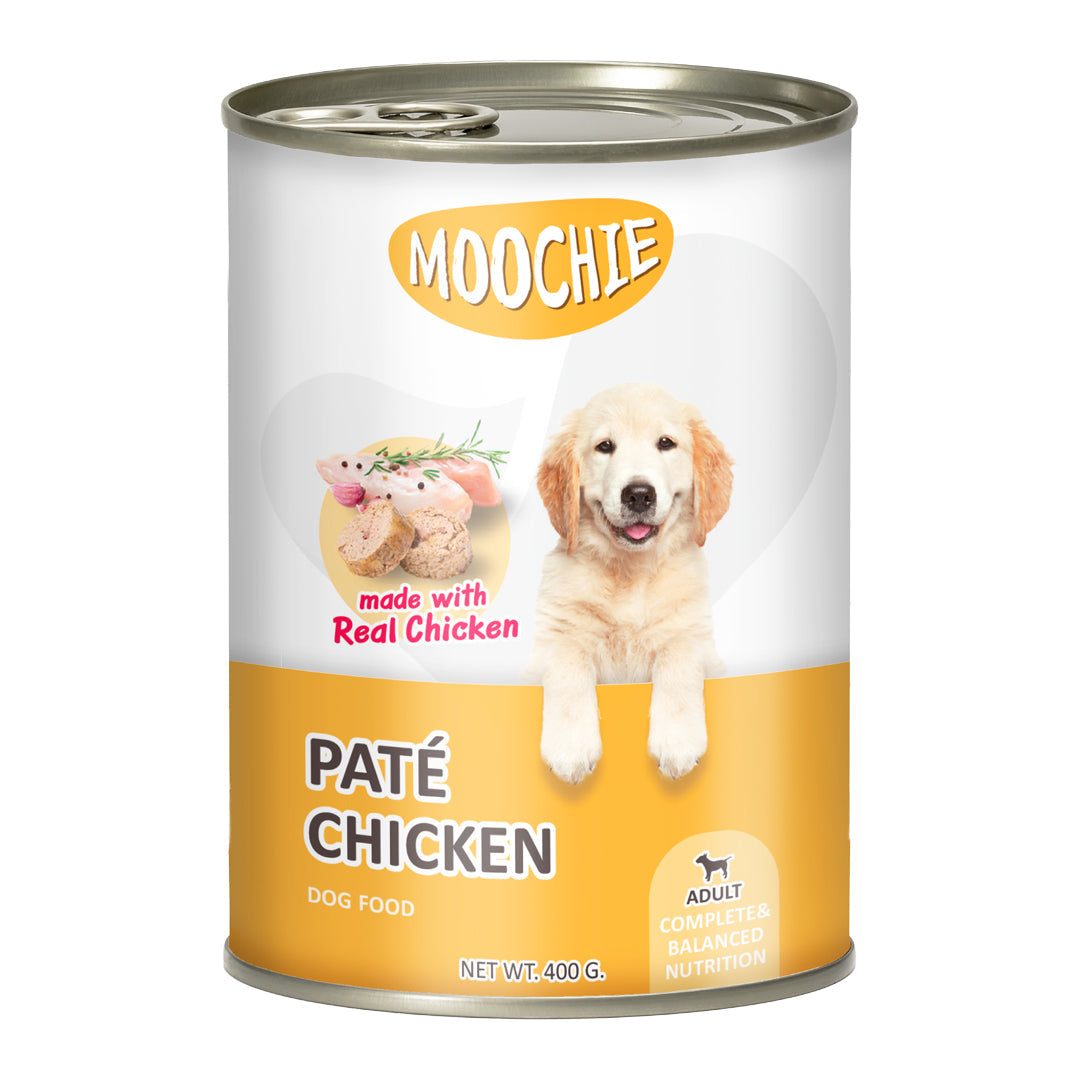 Moochie Pate With Chicken Dog Wet Food Can 400g