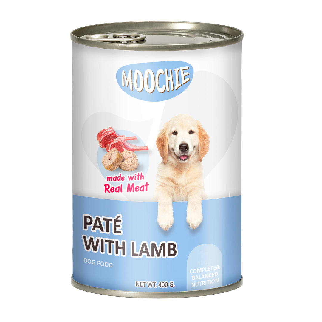 Moochie Pate With Lamb Dog Wet Food Can 400g