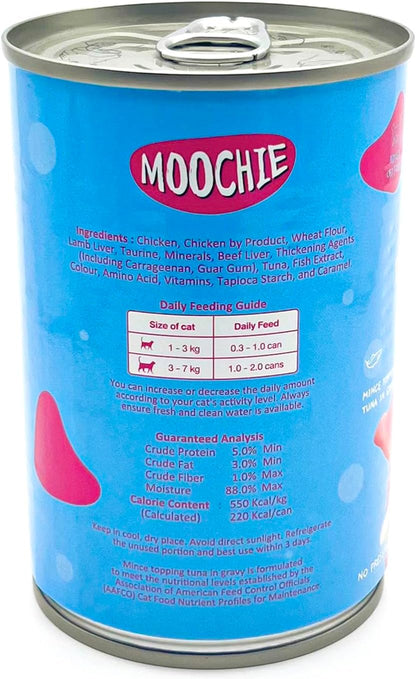 Moochie Mince With Tuna Cat Wet Food Can 400g