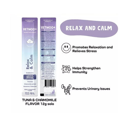 Moochie Vetmoo - Tuna and Charmomile Flavor Calm Aid Cat Food Supplements