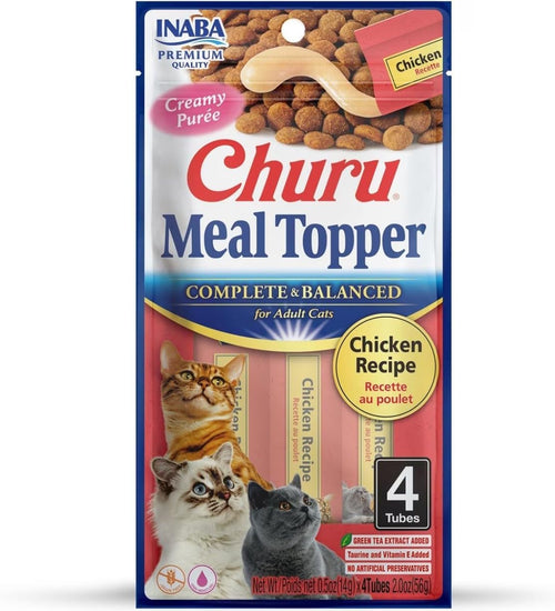 Inaba Churu Complete & Balanced For Adult Cats Chicken Recipe Cat Treats 56g
