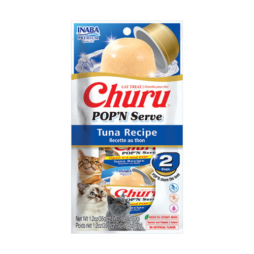 Inaba Churu Pop'N Serve Tuna Recipe Cat Treats 70G