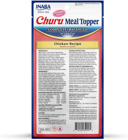 Inaba Churu Complete & Balanced For Adult Cats Chicken Recipe Cat Treats 56g
