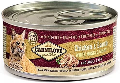 Carnilove Chicken & Lamb for Adult Cats (Wet Food Cans) 100g