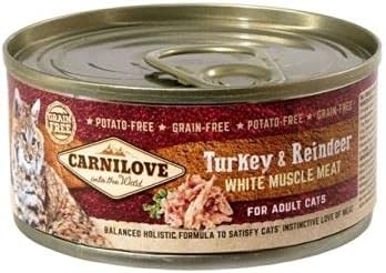 Carnilove Turkey & Reindeer for Adult Cats (Wet Food Cans) 100g